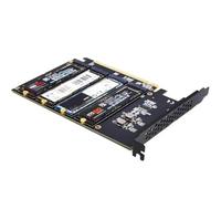 Interno 4 Porte Soft Per PCIE X16 A NVME Scheda Controller Per Desktop PC HDD NVMe SSD Scheda Adattatore