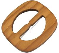 INTERNO 5CM 2/20PCS Fibbia per cintura quadrata in legno per donna Borsa da donna Cintura Fibbia in vita Sciarpa di seta Clip T-shirt Fermacravatta Pantaloni Abito-B 5cm Interno Esterno 8cm-Taglia uni