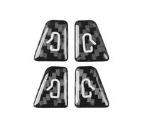 Interno Auto Accessori Compatibile Con Tesla Per Model 3 2019-2023 Per Model Y 2019-2024 Auto Patch Pulsante Finestra Rifinitura Porta Pulsante Alzacristalli Adesivo(Black 2)