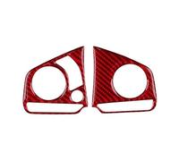 Interno Auto Per Civic 10th 2016 2017 2018 2019 2020 2021, Accessori Per Finiture Interne Pannello Volante Adesivo Vera Fibra Carbonio Morbida(Type3 Red)