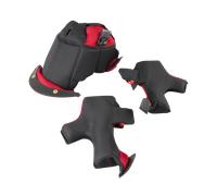 Acerbis Profile 4, rivestimento interno/guanciali XS male Rosso/Nero