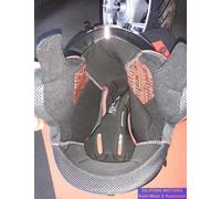 INTERNO CASCO Completo Clima Comfort Per JET NOLAN N40 / N40-5 Black Red TG S