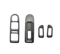 Interno Centrale Per VW Per Golf 6 MK6 2010-2013 ABS Struttura Fibra Carbonio Porte E Finestre Interruttore Controllo Pannello Copertura Rivestimento Protettivo Adesivo Centralecontrollo
