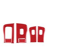 interno Cornice Auto Finestra Sollevatore Interruttore Sul Pannello Adesivo Per Tesla Per Modello Y 3 2017-2022 CON GUIDA A SINISTRA Trim Sticker(Rosso)