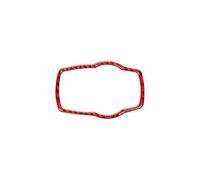 interno Cornice Per BMW Serie 3 GT F30 F34 2013-2018 Auto Centrale Multimedia Pulsante Manopola Cornice Adesivi Trim Sticker(Rosso)