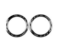 interno Cornice Visualizza L'interruttore Del Pulsante Dello Specchio Regola L'adesivo Rivestimento Dell'anello Foro Per Clio 3 2006-2012 Trim Sticker(Nero)