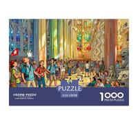 Interno della Sagrada Familia di Barcellona Puzzle in Legno Impermeabile Puzzles Da 1000 Pezzi Regali Per Adulti Divertenti Giochi Educativi