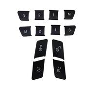 Interno dell'auto Compatibile Con Benz Per Classe-G Per G500 2015-2018 Per Classe-GLA 2013-2018 Adesivo Per Pulsante Di Sblocco Memoria Regolazione Seggiolino Auto(12 pcs black)