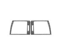 Interno Pannello Per BMW Serie 3 E46 1999-2004 Accessori Pannello Cruscotto Auto In Fibra Di Carbonio Adesivi Per Bocchette Aria Sinistra E Destra Copertura Trim(Nero)