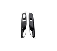 Interno Pannello Per Chevrolet Per Corvette C8 2020-2023 LHD ABS Carbon Black Anteriore Porta Finestra Ascensore Pulsante Interruttore Trim Interni Accessori Auto Copertura Trim(Low-Equipped)