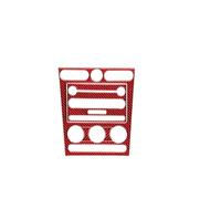 Interno Pannello Per Ford Per Mustang GT 2005-2009 S197 Accessori Adesivo Fibra Carbonio Per Interni Auto Console Centrale Pannello CD Cornice Copertura Decalcomania Copertura Trim(A set(red))