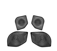 Interno Pannello Per TOYOTA Per TACOMA 2024 Acciaio Inossidabile Auto Portiera Altoparlante Tromba Pannello Trim Audio Altoparlante Copertura Accessori Interni Copertura Trim(Steel black)
