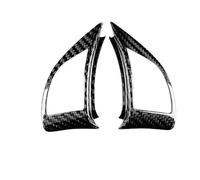 Interno Pannello Reale Duro Adesivo In Fibra Di Carbonio Per Fiat Per 500 Per Abarth 595 2012 2013 2014 2015 Car Interior Trim Decorazione Accessori Copertura Trim(Button Black)