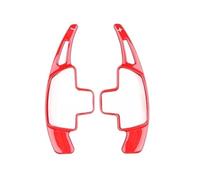 Interno Per Benz Per SLC R172 Per CLA C118 Per CLS C218 Auto Volante Del Cambio Paddle Shifter Estesa In Fibra Di Carbonio ABS Copertura Pannello Centrale Auto(Red,For C*LA C*118 20-23)
