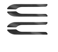 Interno Per Tesla Per Modello Y 3 ABS Kit Copertura Avvolgente Per Console Centrale In Fibra Di Carbonio Cruscotto Bracciolo Adesivo Rivestimento Copertura Pannello Centrale Auto(Bright Door Handle)