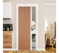Interno Porte Divisorie per Lavanderia,Porta Scorrevole Pieghevole,Antioli,Isolamento Olfativo e Facile da Mantener,Divide Spazi senza Compromettere la Mobilità,Ideale per l'uso in cucina 80×210cm