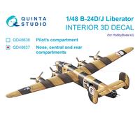 Interno stampato in 3D Quinta Studio 1/48 B-24D/J Liberator (Hobby Boss)