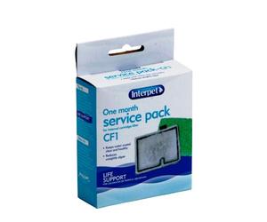 Interpet Service Pack 1 mese per il filtro a cartuccia interna Interpet CF1 (1 x cartuccia filtrante, 1 x tampone antialga)