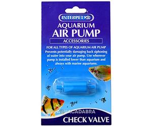 Interpet Valvola di ritegno della Linea della Pompa dell'Aria del Serbatoio dei Pesci d'acquario, previene Danni alla Schiena, per Tutti i Tipi di Pompa dell'Aria dell'acquario