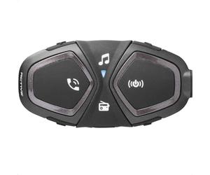 INTERPHONE ACTIVE HD - Singolo - Interfono Casco Moto Auricolari Stereo Alta Fedeltà 40mm, 4 motociclisti, Distanza max 1Km, Autonomia 15 ore, Radio, GPS, TFT, Impermeabile IPX67