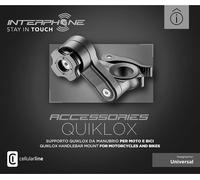 INTERPHONE Cellularline QUIKLOX - SUPPORTO MOTO DA Manubrio UNIVERSALE