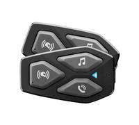 INTERPHONE COM3 - Doppio - Interfono Auricolare Moto Bluetooth 5.1 da Casco Moto, Auricolari 32mm, Uso Moto Moto, Distanza 500Mt, Autonomia 10 Ore, Musica, GPS, Impermeabile IP67, Universale