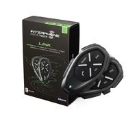 INTERPHONE LINK Doppio Interfono Bluetooth da Casco per Moto Uso Pilota Pilota