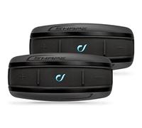 INTERPHONE SHAPE - Doppio - Interfono Bluetooth da Casco per Moto, Uso Pilota - Passeggero, Autonomia Fino a 12 Ore, Mp3, GPS, Impermeabile IP67, Universale.