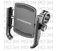 Interphone SMCRAB24 Supporto Smartphone Moto Anti Vibrazione Manubrio Universale
