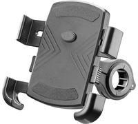 INTERPHONE SMMOTOCRAB23 - Supporto Porta Cellulare per Moto - Porta Smartphone Universale Attacchi Manubrio da 12 a 30 mm - Semplice e Sicuro