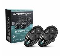 INTERPHONE SPORT HD - Doppio - Interfono da Casco Moto con Auricolari HD Hifi mm