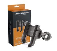 INTERPHONE - Supporto CRAB 26 Essential portatelefono da manubrio per bici e moto con sgancio rapido, fit universale, inclinazione regolabile, resistente e sicuro per utilizzo smartphone in viaggio