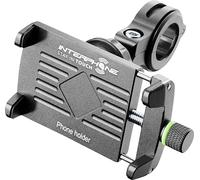 INTERPHONE SMMOTOALU - Supporto Cellulare fino a 6.2" Universale per Moto in Alluminio per Manubrio Tubolare fino a da 12 a 32mm - Rotazione a 360