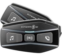Interphone U-com 16 Doppio pacchetto del sistema di comunicazione Bluetooth, nero