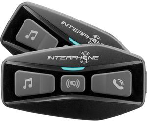 Interphone U-com 2 Doppio pacchetto del sistema di comunicazione Bluetooth, nero