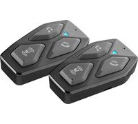 INTERPHONE COM3 - Doppio - Interfono Auricolare Moto Bluetooth 5.1 da Casco Moto, Auricolari 32mm, Uso Moto Moto, Distanza 500Mt, Autonomia 10 Ore, Musica, GPS, Impermeabile IP67, Universale