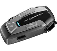 INTERPHONE U-COM 6R Singolo, Interfono Moto per comunicazione pilota-pilota, moto-moto e passeggero fino a 1km, Interfono casco Bluetooth 5.1 per GPS e chiamate, Autonomia 15h e impermeabile IP67