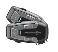 INTERPHONE U-Com6R - Doppio - Interfono Moto Bluetooth 5.2 Rimovibile e Batteria Integrata 15 ore Autonomia, Moto Moto 1 Km, Compatibile TFT e GPS, Impermeabile, Speaker 32mm, per tutti i Caschi