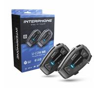 INTERPHONE UCOM8R - Doppio - Interfono Moto con Comunicazione Mesh 2.0, Fino a 2