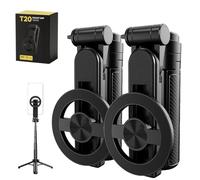 Interpretk 2025 new 4-in-1 Multifunctional 360° Rotation Magnetic Selfie Stick, Circulatne Mini Selfie Stick Tripod with Wireless Detachable Remote Control, for Travel and Vlogging (2PCS)