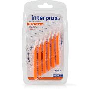 Interprox Plus Super micro 6 Scovolini Arancioni Anti-Placca e Anti-Carie Per Spazi Interdentali Più Piccoli