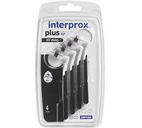 Interprox Plus Xx Maxi Nero 4p | XX Maxi, testina angolata, colore nero, confezione da 4, per spazzolini interdentali