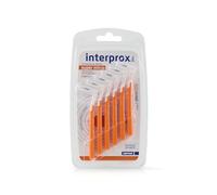 Interprox Super micro 6 Scovolini Conici Arancione, Anti-Placca e Anti-Carie, adatti alla zona molare e premolare per spazi interdentali di almeno 0,7 mm
