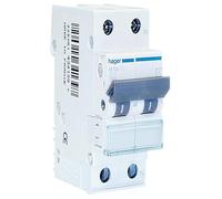 Interruttore magnetotermico Hager 1P+N 20A 4,5KA C 2 moduli MYN520