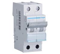 Interruptor automático magnetotérmico serie MU, 2P, 10A, curva C, 6KA