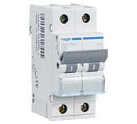 Hager Interruttore automatico magnetotermico Serie MU 2P 20A Curva C 6 kA