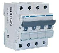 Interruptor automático magnetotérmico serie MU, 4P, 32A, curva C, 6KA