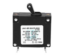 Interruptor de circuito manual con palanca de reinicio DC/AC duradero, miniinterruptor de circuito de 15 A, 20 A, 25 A, 30 A con carcasa retardante de llama para protección contra (15A)