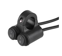 Interruptor Manillar Moto - Interruttore Luminoso Moto Interruttore Manubrio Del Motociclo 22Mm Lega In Lega Di Alluminio 2 In 1 Grande Freno Stop Fendinebbia Doppio Comando A Pulsante Inte
