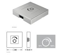 INTERRUTORE A SFIORO DIMMERABILE 40X40mm HAFELE DA APPLICARE ARGENTO 833.89.134